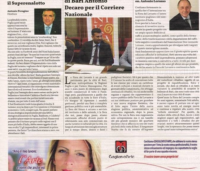 Prima pagina Il Corriere Nazionale Ed.str.cartacea