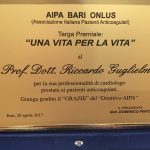 Targa premio a Riccardo Guglielmi