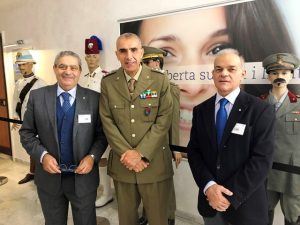 Riccardo Guglielmi con Generale Aldo Sebastiani e Paolo Caradonna 